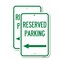 Signmission Reserved Parking Left Arrow, 12'' X 18'' 2 Signs, Heavy Gauge Aluminum, 2PK A-1218-2PACK-23157 - alternate 1