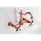 Kingston Brass Two-Handle Wall Mount Bridge Kitchen Faucet, Antique Copper KS126AXAC - alternate 3