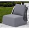 Homeroots 33" Gray Outdoor Accent Chair with Gray Cushions 572308 - alternate 8