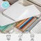 Martha Stewart Grady Set of 3 Clear Plastic Stackable Storage Boxes with White Engineered Wood Lids GS-BA1360-3W-CL-WH-MS - alternate 6