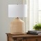 Homeroots 27" Natural Rattan Table Lamp With White Drum Shade 524436 - alternate 1