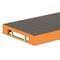 Homeroots 16" Orange And Gold Faux Shagreen Handmade Serving Tray With Handles 625650 - alternate 14