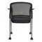 Office Star Products ProGrid Titanium Finish Visitors Chair, Coal 86740R-30 - alternate 5