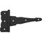 National Hardware 8'' Black Ornamental Reversible T-Hinge N881-920 - alternate 1