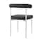 Armen Living Shannon Dining Chair with Brushed Stainless Steel and Charcoal Fabric - Set of 2 LCSNSIBSCH - alternate 7