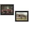 Homeroots Set Of Two Bridges Black Framed Print Wall Art, 2PK 405652 - alternate 1