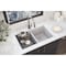 Elkay Quartz Classic 33" x 22" x 9-1/2" Equal Double Bowl Undermount Workstation Sink 4pc Kit Greystone ELGU3322WOGS0 - alternate 6