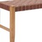 Homeroots 48in Brown Faux Leather and Solid Wood Upholstered Bench 668865 - alternate 4