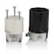 Leviton StraightBladeConnector, 20A, Black;White 5369E - alternate 7