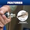 Marshalltown Arranged Diamond Tools Plumbing Kit, 3 Diamond Hole Saws, 1 Drill Adapter, 1 Heavy-Duty DTTLTC - alternate 7