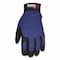 Mcr Safety Clarino Synthetic Leather Palm Mechanics Gloves, Blue/Black, X-Large, Pair 900XL - alternate 2