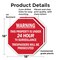 Signmission Warning This Property Is Under 24 H, 18 inch X 18 inch, Plastic Sign, 2PK OC-P-2PACK-18-318 - alternate 5