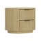 Manhattan Comfort Olivia Nightstand in Natural Oak and Gold - Set of 2 2-NS010-GNO - alternate 6