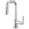 Brizo Litze Pull-Down Prep Faucet with Square Spout, Knurled Handle Chrome 63953LF-PC - alternate 1