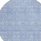 Homeroots 8' Sky Blue And Ivory Round Floral Washable Indoor Outdoor Area Rug 582370 - alternate 6