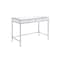 Homeroots 42" Clear and Silver Mirrored Writing Desk 491462 - alternate 1