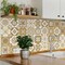 Homeroots 12" X 12" Vintage Brown and White Peel and Stick Removable Tiles 556406 - alternate 8
