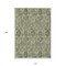 Homeroots 10' X 14' Artichoke Green And Gray Damask Washable Indoor Outdoor Area Rug 588135 - alternate 9