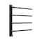 Edendirect 4-Bars Stainless Steel Wall Mounted Electric Towel Warmer Drying Rack Towel Heater in Black ZR-EB04BL2003 - alternate 1