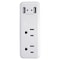 Powerzone Outlet Strip, USB, Wall Tap, 0 ft., White ORUSB242 - alternate 1