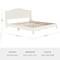 Martha Stewart Amelia King Upholstered Platform Bed with Curved Headboard and Siderails, Wood Slat Foundation TW-3WDB02-K-OWH-MS - alternate 6