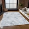 Homeroots 8' X 10' Navy Blue And Sky Blue Geometric Washable Indoor Outdoor Area Rug 588259 - alternate 7