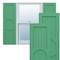 Ekena Millwork True Fit PVC Center Circle Arts & Crafts Fixed Mount Shutters, Lilly Pads, 12W x 32H, PR TFP001AC12X032LP - alternate 1