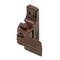 Prime-Line Storm and Screen Door Push Button Handle Set, Interior Latch 1-1/2 in. Hole Center, Brown K 50827 - alternate 7
