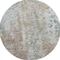 Homeroots 8' Ivory Blue And Gold Round Abstract Washable Indoor Outdoor Area Rug 643627 - alternate 6