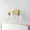 Jonathan Y Jayne 15.75" 2-Light Iron/Glass Cottage Rustic LED Vanity Light, Brass Gold JYL7546B - alternate 7