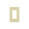 Decora Wallplate, 4.88 in L, 3.13 in W, 1 -Gang, Thermoset Plastic, Ivory, Smooth 80601-I - alternate 3
