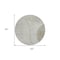 Homeroots 8' Taupe Beige And Ivory Round Striped Washable Indoor Outdoor Area Rug 583084 - alternate 4