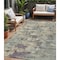 Homeroots 5' X 8' Sage Gray And Plum Abstract Washable Indoor Outdoor Area Rug 630904 - alternate 1