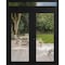 Vdomdoors Front Exterior Prehung Metal-Plastic Double Doors Clear Glass / MANUX 8666 Matte Black / Office Com MANUX8666DEXD-BLK-W72xH80+16-LH-I - alternate 1