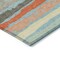 Homeroots 10' X 14' Sky Blue Pink And Gray Striped Washable Indoor Outdoor Area Rug 598937 - alternate 5