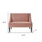 Homeroots 45in Blush And Brown Upholstered Velvet Bench 490857 - alternate 8