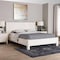Baxton Studio Laria Modern White Teddy-Bear Fabric King Size Platform Bed 253-14062-ZORO - alternate 8