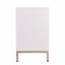 Homeroots 59in White and Gold Sideboard with Three Doors 401681 - alternate 6