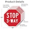 Signmission Stop 3-way, 10 inch X 10 inch, Aluminum Metal Signs, 5PK OC-A-5Pack-10-14 - alternate 3