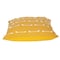 Homeroots 18" Yellow Striped Cotton Throw Pillow With Texture 548955 - alternate 6