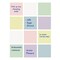 Flipside 3" x 3" Pastel Assorted Dry Erase Stickables w/ Dry Erase Marker - 2 Packs of 12 Sheets 95533 - alternate 4