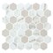 Andova Tiles Haelm 2-in Hexagon Honeycomb Marble Look Upcycled Polished Glass Wall & Floor Mosaic Tile ANDHAE1370 - alternate 1