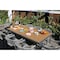 Newtechwood 63" Poly Aluminum BBQ Table in Peruvian Teak OD-DIT-723-16-TK - alternate 3