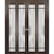 Sartodoors Sliding Closet Double Bi-fold Doors Planum 2112 Solid Core Modern Interior PLANUM2112DBF-CA-96 x 80 (4* 24x80) - alternate 1