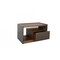 Homeroots Modern Walnut Nightstand with Drawer Box and Shelf 473023 - alternate 5
