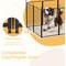 Healsmart Simple Deluxe Dog Playpen, 32in Height 8-Panel Heavy-Duty Structure for Yard and Camping, Designed PTPPEN2732Q8BLK-A - alternate 5