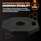 Xpose Safety 13 lb Octagon Rubber Base for Delineator Post, 60PK BASE-O-13-HP60-X - alternate 5