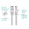 Monoprice Ethernet Cable, Cat 5e, White, 7 ft. 136 - alternate 5
