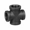 Ironwerks Designs 1/2" Black Hose Pipe Fittings, 4PK 1/2-Cross-4 - alternate 6