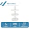 Knape & Vogt Lazy Susan, Polymer, White, 18 in W, 40.25 in H, 18 in L KV.PFN18S3TW - alternate 2